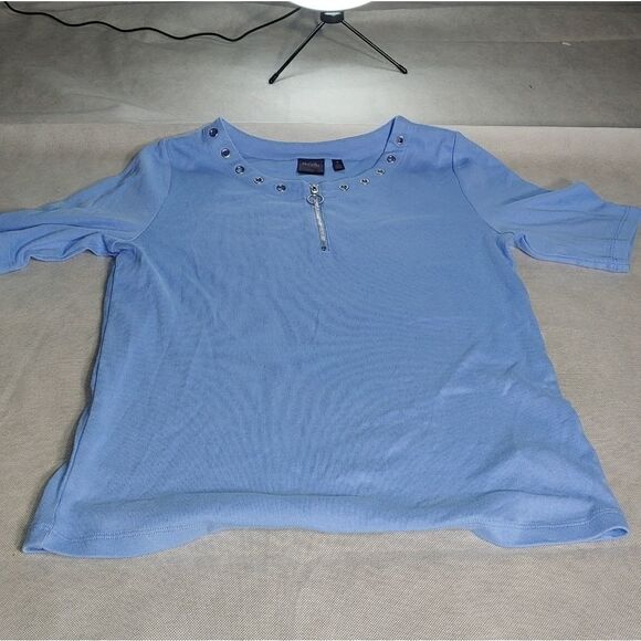 Rafaella women's blouse blue size M - Picture 1 of 10